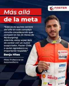Faster Chile nuevo sponsor oficial de Benja Hites